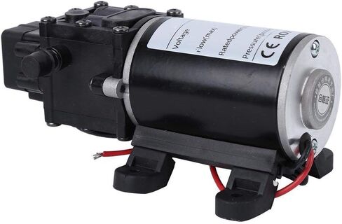 OUMEFAR DC12V 18V مضخة الحجاب الحاجز الذكي 1.2MPA منفذ المياه اليمنى من الضغط العالي عالي الضغط مضخة الدش التلقائية (محرك 18V) in Kuwait