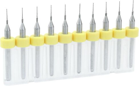 10 PCS PCB Micro Drill Bit Set ، 1/8 "Shank 0.4mm Micro Drill Bet in Saudi Arabia