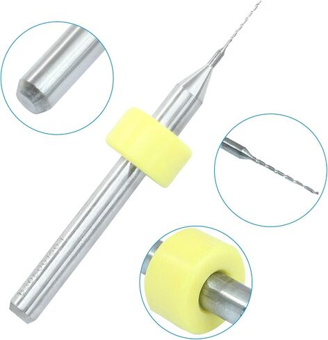 10 PCS PCB Micro Drill Bit Set ، 1/8 "Shank 0.4mm Micro Drill Bet in Saudi Arabia