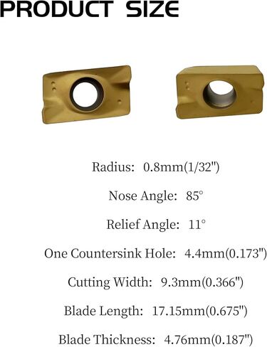 APMT1604PDER-M2 Carbide Milling إدراج ، إدراج الطحن المطلي PVD قابلة للفهرسة القابلة للتشغيل ، قاطع طحن كربيد لحاملي أدوات BAP400R معالجة أجزاء الصلب الصلب ، 20 ٪ in Saudi Arabia