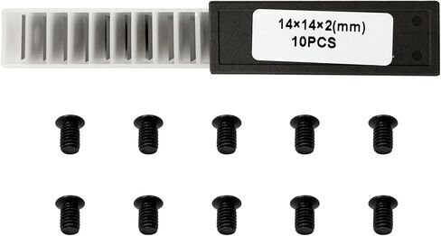 10pcs 12 مم مربعة كاربريد مستقيمة ، 12 × 12 × 2.2 مم سكاكين قاطع البديل لاتخاذ الأعمال الخشبية والخشبية ، يناسب رأس القاطع الحلزوني الحلزوني in Saudi Arabia