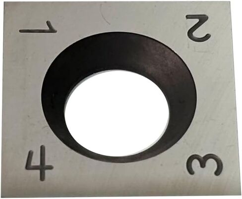 10pcs 12 مم مربعة كاربريد مستقيمة ، 12 × 12 × 2.2 مم سكاكين قاطع البديل لاتخاذ الأعمال الخشبية والخشبية ، يناسب رأس القاطع الحلزوني الحلزوني in Saudi Arabia