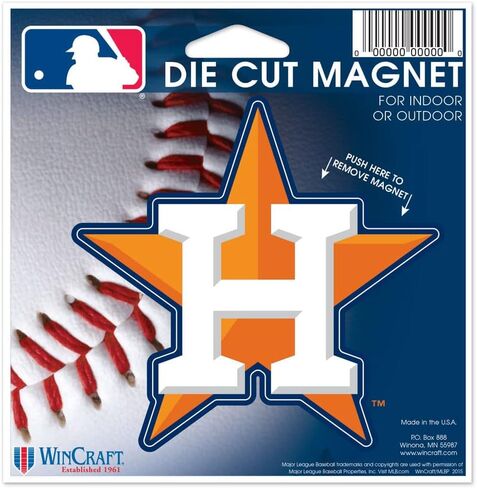 MLB 4.5 بوصة × 6 بوصة المغناطيس Astros in Saudi Arabia