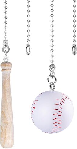 2Pcs American Football Ceiling Fan Pull Chains,Sport Theme String Charm Decorative Extension 14", Fun Light Chains Extender with Connector Accessories for Home Décor in Saudi Arabia