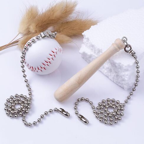 2Pcs American Football Ceiling Fan Pull Chains,Sport Theme String Charm Decorative Extension 14", Fun Light Chains Extender with Connector Accessories for Home Décor in Saudi Arabia