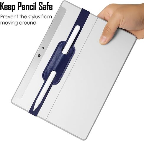 حامل قلم رصاص ProElife Slim لـ Apple Pencil Pro و Apple Pencil 2nd Gen / 1st Gen / USB-C والإكسسوارات Simple Stylus Pu Pency حامل قلم رصاص متين مع شريط مرن (رمادي) in Kuwait