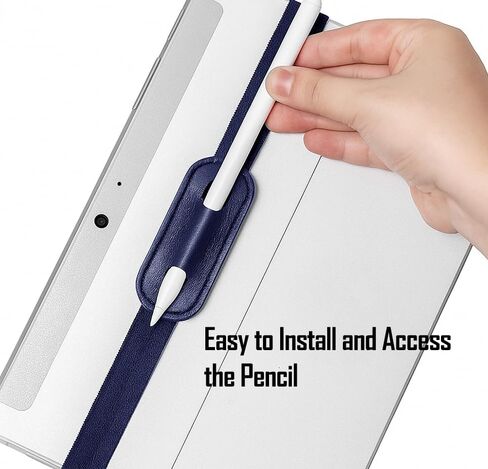 حامل قلم رصاص ProElife Slim لـ Apple Pencil Pro و Apple Pencil 2nd Gen / 1st Gen / USB-C والإكسسوارات Simple Stylus Pu Pency حامل قلم رصاص متين مع شريط مرن (رمادي) in Kuwait