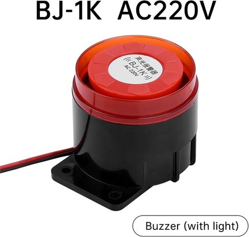 BJ-1K 12/24V/220V Buzzer high Decibel Sound and Light Alarm Horn Electronic(AC220V no Light) in Saudi Arabia