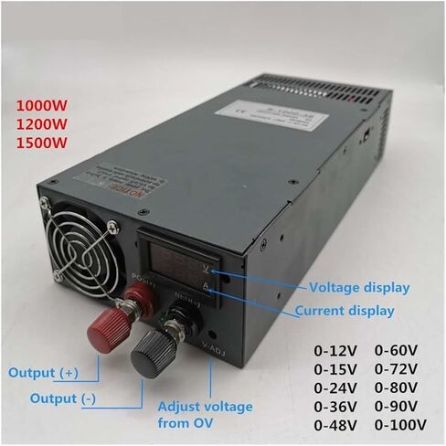 0-12V 15V 24V 36V 48V 60V 72V 80V 90V 100V AC DC Display Swaying Power Supply 1000W 1200W 1500W 2000W (220VAC-0-36V) in Kuwait