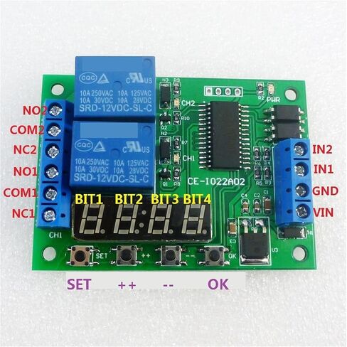 CE-IO22A02 DC 12V 2CH Multi-Function Delay Relay Time Switch in Saudi Arabia