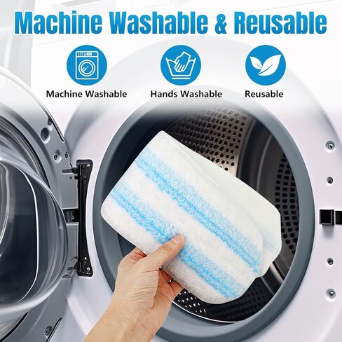 4 عبوات استبدال منصات MOP لنظام O-Cedar H2PRO Flat MOP و Vileda | O'Scedar H2 Pro Microfiber Mop Heads | عبوات قابلة لإعادة الاستخدام | آمنة على الخشب والبلاط والأرضيات الفينيل in Kuwait