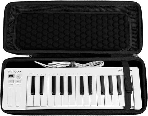 حالة وحدة تحكم MIDI ، متوافقة مع Ableton Move و Arturia microlab MK3 ، جيب الشبكات المدمج وحجرة الكابلات ، والتصميم الثابت ، مثالي للسفر والأداء المباشر in Saudi Arabia