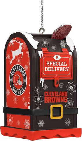 FOCO NFL Baltimore Ravens Letters to Santa Mailbox Ornament, Holiday Tree Decoration in Saudi Arabia