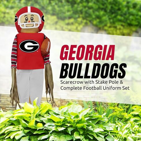 NCAA Alabama Crimson Scarecrow With Stake Pole & Complete Football Uniform Set - 60" x 12" x 3.5" Outdoor Sports Decoration Perfect For A Front Yard, Garden, Or Tailgating in Saudi Arabia