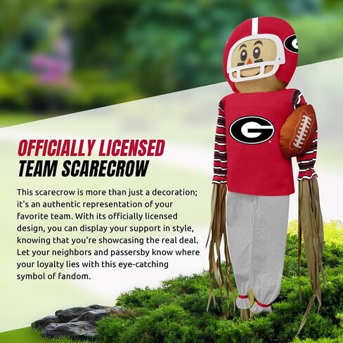 NCAA Alabama Crimson Scarecrow With Stake Pole & Complete Football Uniform Set - 60" x 12" x 3.5" Outdoor Sports Decoration Perfect For A Front Yard, Garden, Or Tailgating in Saudi Arabia