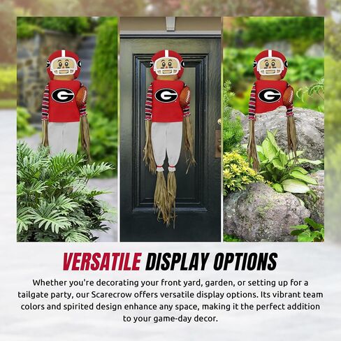 NCAA Alabama Crimson Scarecrow With Stake Pole & Complete Football Uniform Set - 60" x 12" x 3.5" Outdoor Sports Decoration Perfect For A Front Yard, Garden, Or Tailgating in Saudi Arabia