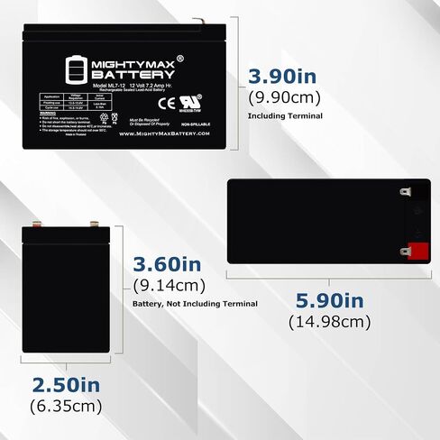 Mighty Max Battery 12V 7AH SLA Pratice Battery متوافقة مع Razor Pocket Mod Scooter ، Vespa in Saudi Arabia