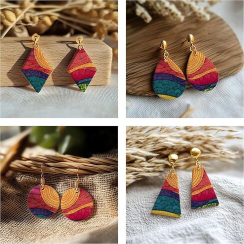 Zentangle Transfer Paper - 6 Pcs, Transfer Paper for Polymer Clay, Earth tone Polymer Clay Transfer Sheet for Jewelry Making ZEN-R1TP2 in Kuwait