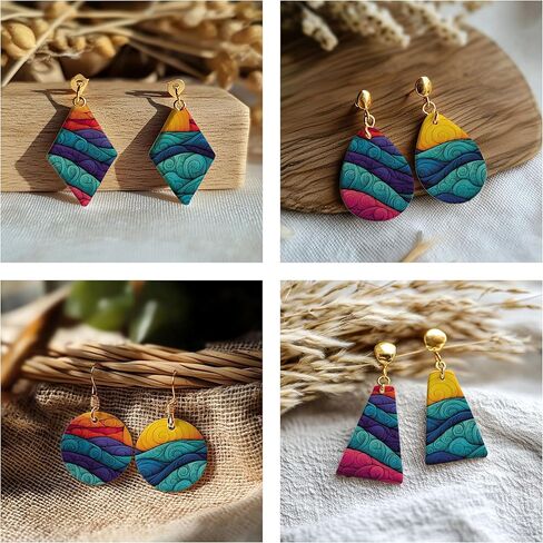 Zentangle Transfer Paper - 6 Pcs, Transfer Paper for Polymer Clay, Earth tone Polymer Clay Transfer Sheet for Jewelry Making ZEN-R1TP2 in Kuwait