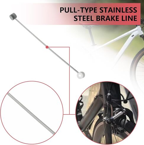 إنشاء فكرة 2pcs مركز سحب الأسلاك straddle 110 ملم نهاية straddle كابل مع برميل 7 مم متوافق مع DIA-Compe Bike Silver in Kuwait