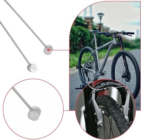 إنشاء فكرة 2pcs مركز سحب الأسلاك straddle 110 ملم نهاية straddle كابل مع برميل 7 مم متوافق مع DIA-Compe Bike Silver in Kuwait