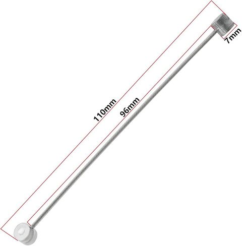 إنشاء فكرة 2pcs مركز سحب الأسلاك straddle 110 ملم نهاية straddle كابل مع برميل 7 مم متوافق مع DIA-Compe Bike Silver in Kuwait