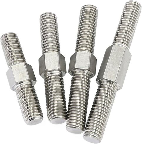 Double-Ended Threaded Rod, 2Pcs M10 Left and Right Thread Double End Thread Rod Positive and Negative Thread Bar Stud Bolts Screw 304 Stainless Steel(M10x30mm) in Saudi Arabia