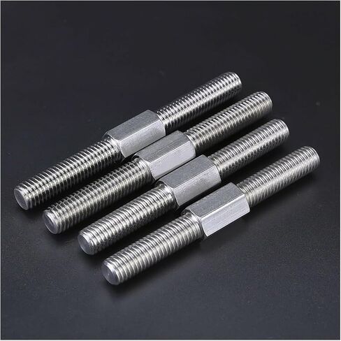 Double-Ended Threaded Rod, 2Pcs M10 Left and Right Thread Double End Thread Rod Positive and Negative Thread Bar Stud Bolts Screw 304 Stainless Steel(M10x30mm) in Saudi Arabia
