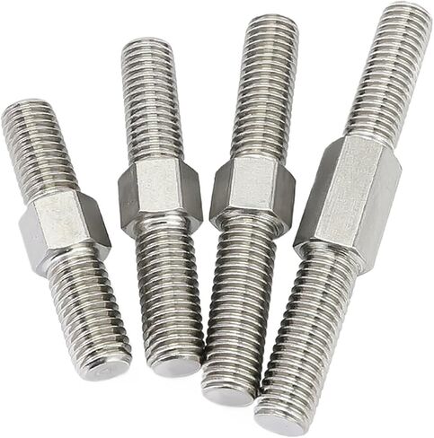 Double-Ended Threaded Rod, 2Pcs Left and Right Thread Double End Thread Rod M6 M8 Positive and Negative Thread Bar Stud Bolts Screw 304 Stainless Steel(M6x40mm) in Saudi Arabia