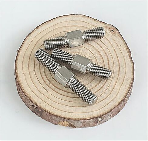 قضيب مزدوج ملولب ، 2pcs M10 اليسار واليمين خيط مزدوج قضيب الطرف 304 الفولاذ المقاوم للصدأ إيجابية ومسامير المسامير السلبية in Saudi Arabia