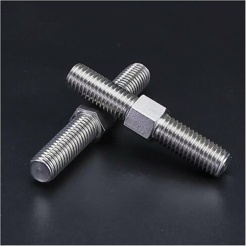 قضيب مزدوج ملولب ، 2pcs 304 من الفولاذ المقاوم للصدأ مزدوج الرأس الملولب عصا اليسار واليمين end end end مسمار المسامير m4-m16 (m16x100mm) in Saudi Arabia