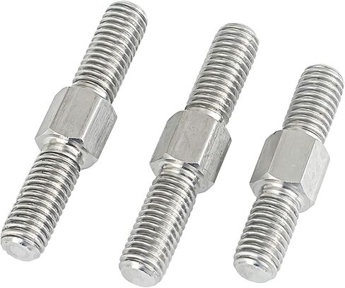 Double-Ended Threaded Rod, 2Pcs M8 Left and Right Thread Double End Thread Rod 304 Stainless Steel Positive and Negative Thread Bar Stud Bolts Screw(M8x40mm) in Saudi Arabia