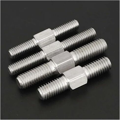 Double-Ended Threaded Rod, 2Pcs M3M4M5M6M8 M10 M12 M14 M16 Left/Right Thread Double End Thread Rod 304 Stainless Steel Positive/Negative Thread Bar Stud Bolt(M4x80mm) in Saudi Arabia