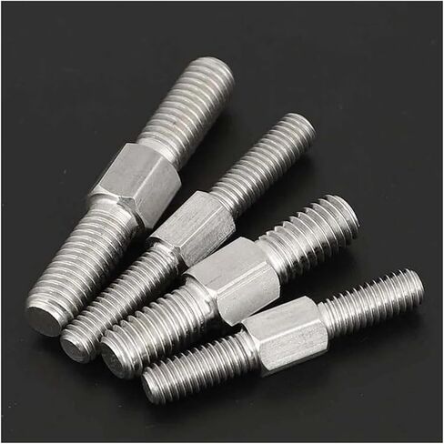 Double-Ended Threaded Rod, 2Pcs M3M4M5M6M8 M10 M12 M14 M16 Left/Right Thread Double End Thread Rod 304 Stainless Steel Positive/Negative Thread Bar Stud Bolt(M4x80mm) in Saudi Arabia