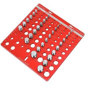 Red Nut and Brold Thread Checker Aluminy Aluminy Size Size Size inch Metric مع 34 ثقوب معرف الخيط والهواة in Kuwait