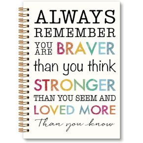 Inspirational Rainbow Notebook Journal - Motivational Nursery Spiral Notebook, I am Kind Inspirational Notebooks Gifts for Kids Girls, Daily Affirmations for Women School Supplies, 6x8.2In in Kuwait