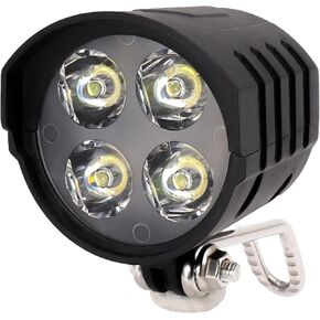 4 PIN PLUT SCROUTER SCROUTER LIGHT مع 4 حبات خفيفة ، 36V 48V 52V 60V دراجة كهربائية مع قرن ، 12 واط مصابيح أمامية ebike صغيرة مع سلك 1.5M للدراجة النارية in Kuwait