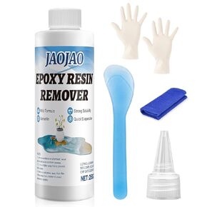 JAOJAO Resin Cleaner, Epoxy Remover Quick Dissolving Remove Uncured Resin and Glue From the Surfaces of Tools Desktop For Artists Resiners in Kuwait