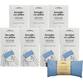 [7 Packs] 2 in 1 Hot & Cool Therapy Handmade Eye Pillow (Charcoal Grey) Filled with 100% Natural Organic Flax Seeds & Lavender - Soothing and Calming Scent for Relaxation & Deep Sleep in Saudi Arabia