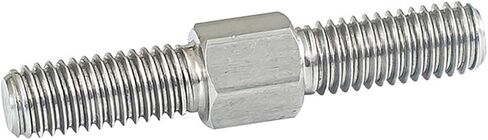 Double-Ended Threaded Rod, 2Pcs M4-M16 Left and Right Thread Double End Thread Rod 304 Stainless Steel Positive and Negative Thread Bar Stud Bolts Screw(M6x100mm) in Saudi Arabia
