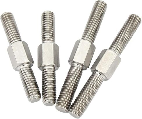 Double-Ended Threaded Rod, 1Pcs M3-M16 Left and Right Thread Double End Thread Rod 304 Stainless Steel Positive and Negative Thread Bar Stud Bolts Screw(M6-80MM) in Saudi Arabia