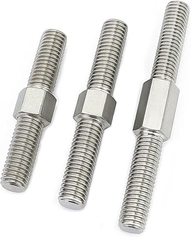 Double-Ended Threaded Rod, 1Pcs M3-M16 Left and Right Thread Double End Thread Rod 304 Stainless Steel Positive and Negative Thread Bar Stud Bolts Screw(M6-80MM) in Saudi Arabia
