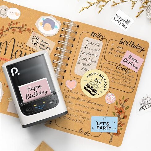 ملصقات Polono الحرارية لـ PM220s Maker ، 1.97 "x1.97" (50 × 50 مم) ، شريط ملصق حراري متعدد الأغراض ، ورق حراري ذاتي الاستخدام للمنزل ، المكتب ، 150 ملصقات/1 roll ، وردي in Kuwait