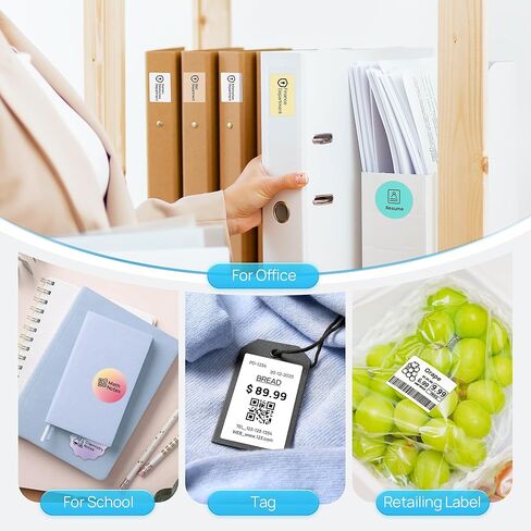 ملصقات Polono الحرارية لـ PM220s Maker ، 1.97 "x1.97" (50 × 50 مم) ، شريط ملصق حراري متعدد الأغراض ، ورق حراري ذاتي الاستخدام للمنزل ، المكتب ، 150 ملصقات/1 roll ، وردي in Kuwait