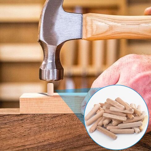 90 بكسل دبابيس ودورة خشبية ، 3 أحجام قضبان خشبية مزدحمة ، أوتاد خشبية من الخشب الصلب للأثاث ، الحرف اليدوية DIY - 1/4 "، 5/16" ، 3/8 " in Saudi Arabia