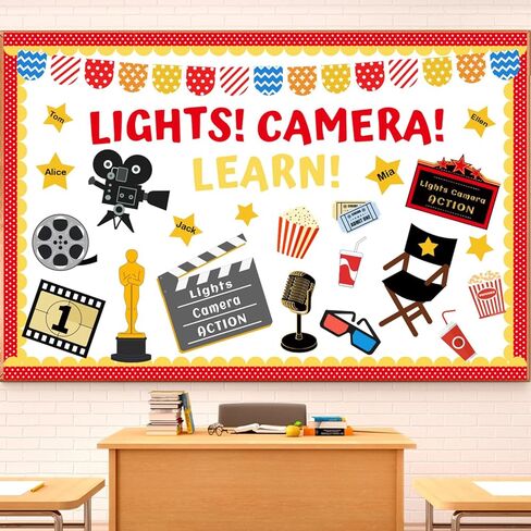 65Pcs Welcome Back to School Bulletin Board Decorations Set, School Bus Cutouts Name Tags with Yellow Border Trims Home Office School Classroom Decorations for Window Wall Door Chalkboard in Saudi Arabia