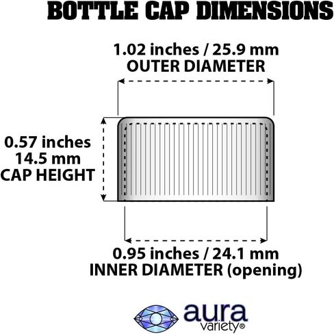 Black Screw Caps 24-414, Foam Lined Plastic Bottle Caps with Orifice Reducers Fitment for 5 oz & 10 oz Woozy Bottles, Leak Proof, Made in USA (72) in Kuwait