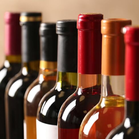 uxcell 100pcs PVC Heat Capsules Capsles Wine Bottle Capsles تقليص غطاء CAP TOP TOP in Saudi Arabia