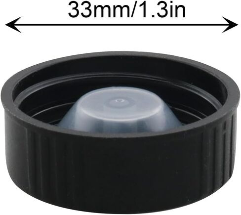 24Pcs Inner 33mm Dental Poston Caps Black Gumwood Caps Dental Phenolic Resin Caps with Poston Essential Oil Bottles in Saudi Arabia
