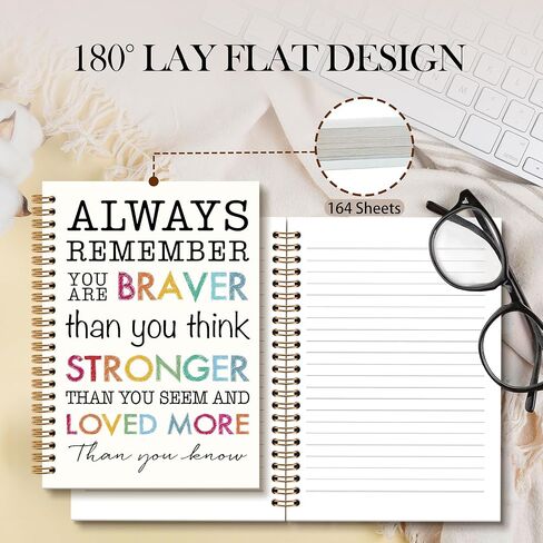 Inspirational Rainbow Notebook Journal - Motivational Nursery Spiral Notebook, I am Kind Inspirational Notebooks Gifts for Kids Girls, Daily Affirmations for Women School Supplies, 6x8.2In in Kuwait